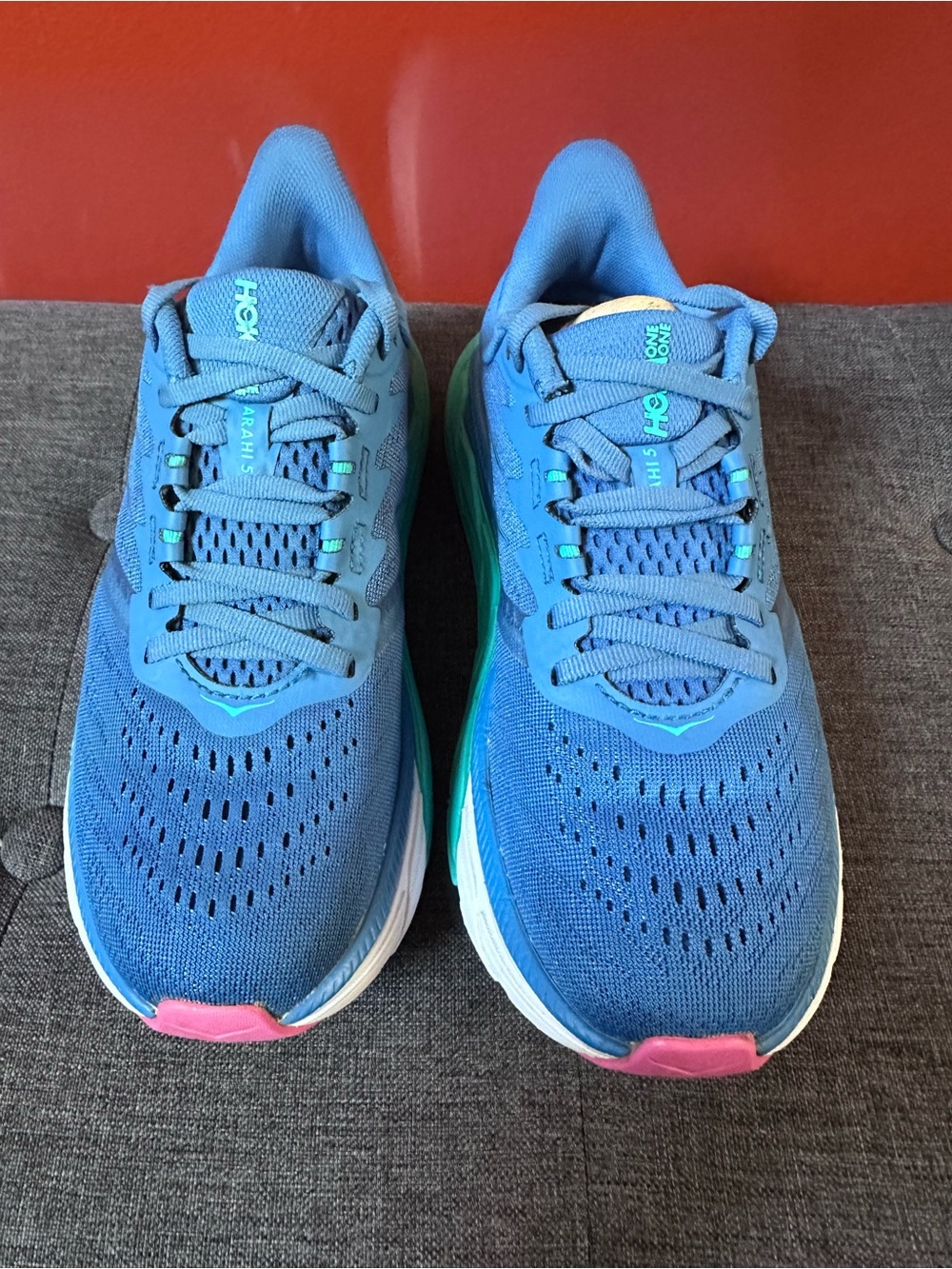 HOKA One One Arahi 5 Blue Size Women’s 6.5 - Picture 7 of 10